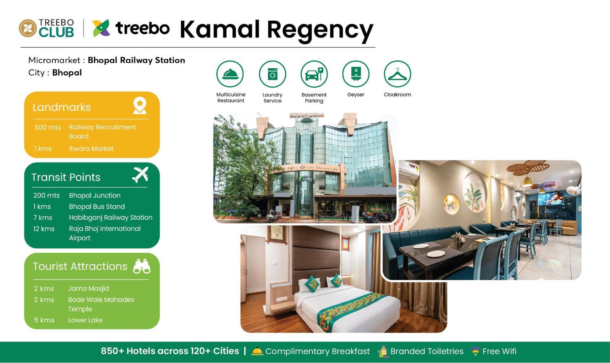 Treebo Kamal Regency Hotell Bhopal Exteriör bild